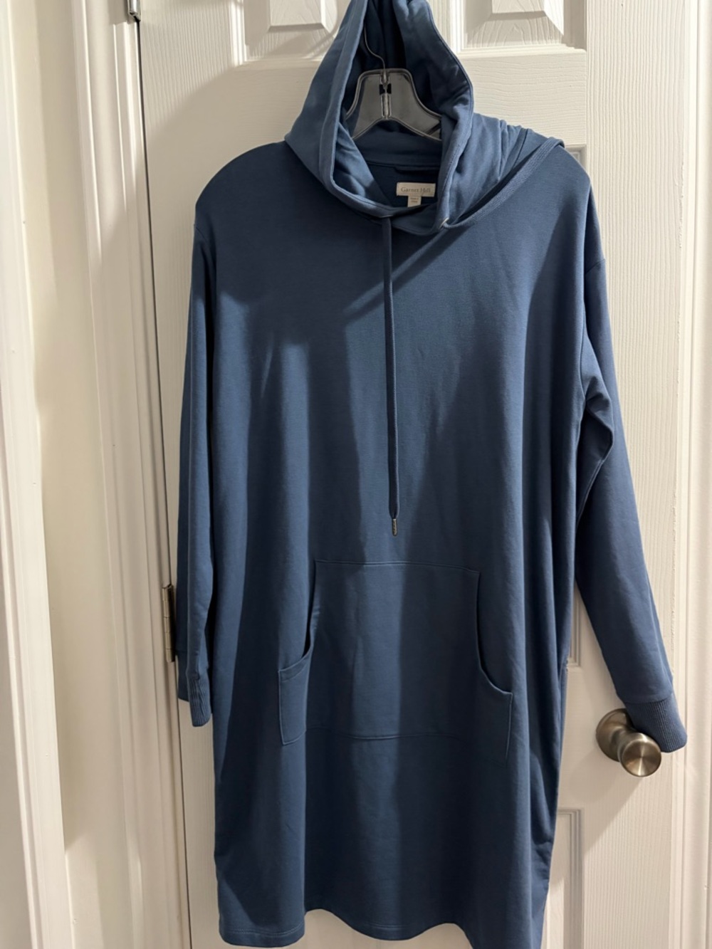 Garnet Hill Indigo Blue Hooded Trainer Dress